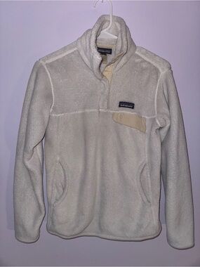 Patagonia Re-Tool Snap-T Fleece Pullover Ivory/Cream Size S